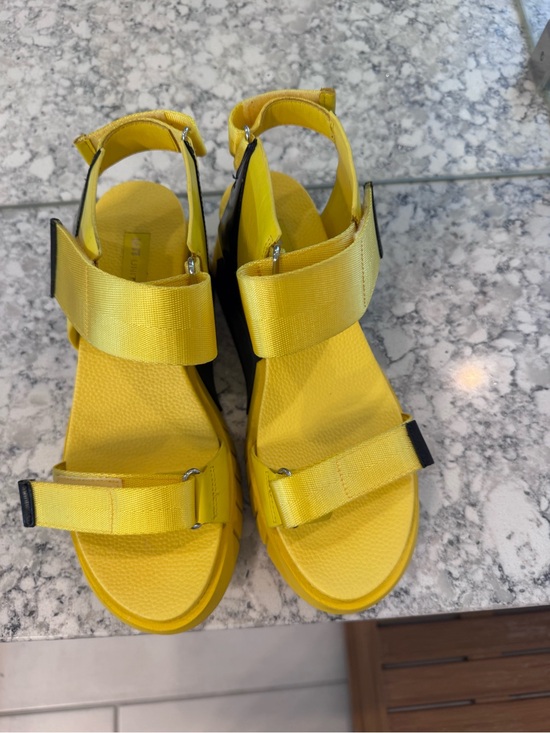 United Nude Shoes - United Nude Yellow Platform Strap Sandals